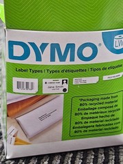 (QTY 4) Dymo 30256 2-5/16″ x 4″ Large White Shipping Labels 300 Labels/Roll