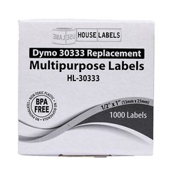 DYMO 30333 Direct Thermal Multipurpose Labels (1/2″ x 1″) – (60) Rolls of 1,000