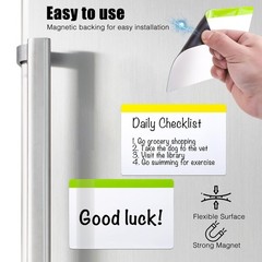 15-Pack 4″x6″ Magnetic Dry Erase Labels – Large Reusable Whiteboard Sheets fo…