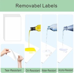 40 Removable Rectangle Labels for Jars, Containers, and Pantry Organization