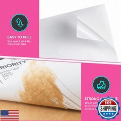 LuckyGuard 60 Shipping Labels 2 Per Sheet 8.5″ x 5.5″ Matte Half Sheet Labels