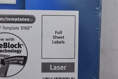 Avery Skilcraft TrueBlock White Self-Adhesive 100 Shipping Labels 8-1/2″ x 11″