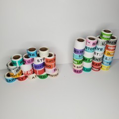 Home Moving Labels Colorful 25 Brand New Stickers Fragile Blank