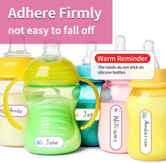 480 Labels for Kids Stuff Daycare, Waterproof Baby Name Label, Washable Bottle