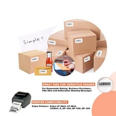 2.25″ x 1.25″ Direct Thermal Barcode Price Shipping Labels for Zebra Eltron 2844
