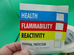 ULINE HMIL D.O.T. LABEL STICKER ROLL 4″x4″