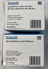 Co Star Labelwriter 30260 Video Spine 400 Labels 330261 Video Top 300 Labels
