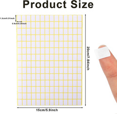 2940PCS Small White Blank Label Stickers Removable Price Tags 13x9mm