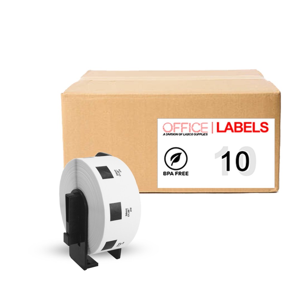 Replacement for Brother DK-1218 0.94in Diameter with 1 cartridge 10 rolls