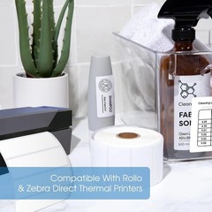 4″ X 6″ Direct Thermal Labels 2500 Count, 10 Rolls – Printable Postage 4X6 Sh…