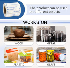 Dissolvable Labels, 2X1 Inch, 300 Stickers, Use by Food Rotation Labels for Stor