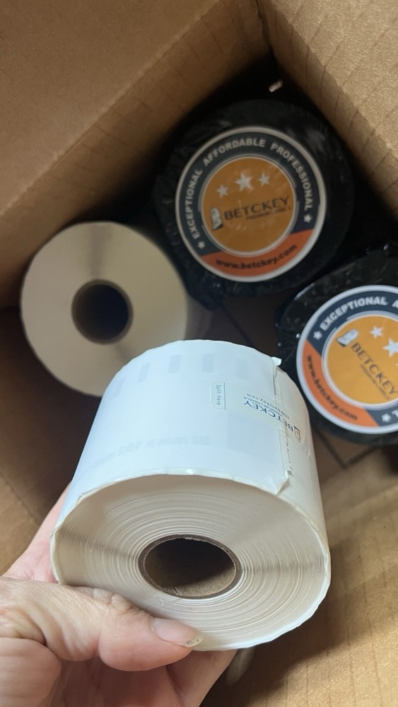 BETCKEY 1,200 Shipping Labels 4 Rolls Compatible w/DYMO 30256 2-5/16″ X 4″
