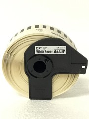Lot Of 12 Brother DK-2214 White Paper Shipping Labels , 12MM, FREE SHIPPING