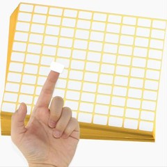 4950 Pack 45 Sheet White Rectangle Labels Small Blank Stickers for Home Office