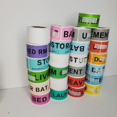 Home Moving Labels Colorful 25 Brand New Stickers Fragile Blank