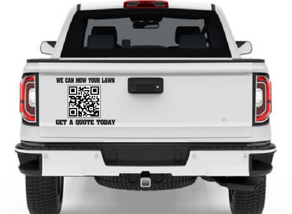 CUSTOM QR Code Sticker vinyl Decal Printed 15 inch big