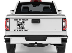 CUSTOM QR Code Sticker vinyl Decal Printed 15 inch big