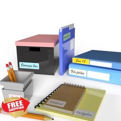 Rustiksen Multicolored Waterproof Labels