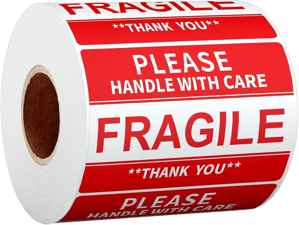 2″ x 3″ Fragile Stickers for Shipping and Moving Please Handle with Care Fragile