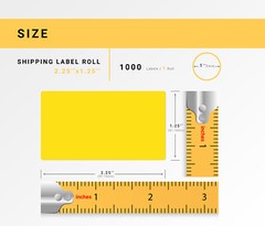 ZEBRA 2.25×1.25 COLOR Labels – 6 Rolls – YELLOW RED WHITE BLUE ORANGE LAVENDER