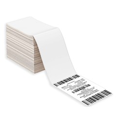 4 Stacks 4″x6″ Fanfold Direct Thermal Transfer Shipping Labels 2000 labels/Stack
