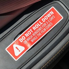 500Pcs Do Not Roll down Window Stickers, Removable Adhesive Warning Labels for A