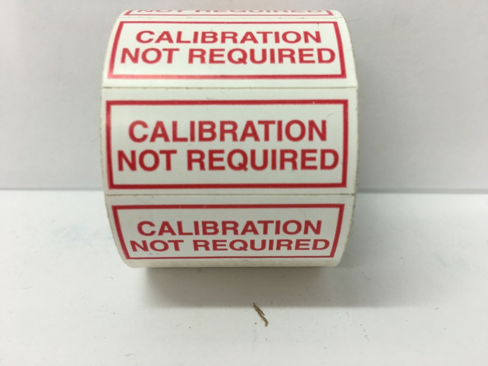 CALIBRATION NOT REQUIRED Inspection Quality Control | 1.5″ x 5/8″ | 350 Labels