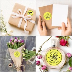 2” Round Direct Thermal Labels Self-Adhesive Circle Sticker DIY Design 750/Roll