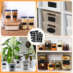 273 Pcs Labels for Jars, Waterproof Reusable Chalkboard Labels for Food Containe
