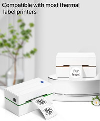 2 Inch round Thermal Labels, Circle Thermal Printer Stickers, Durable Circular L