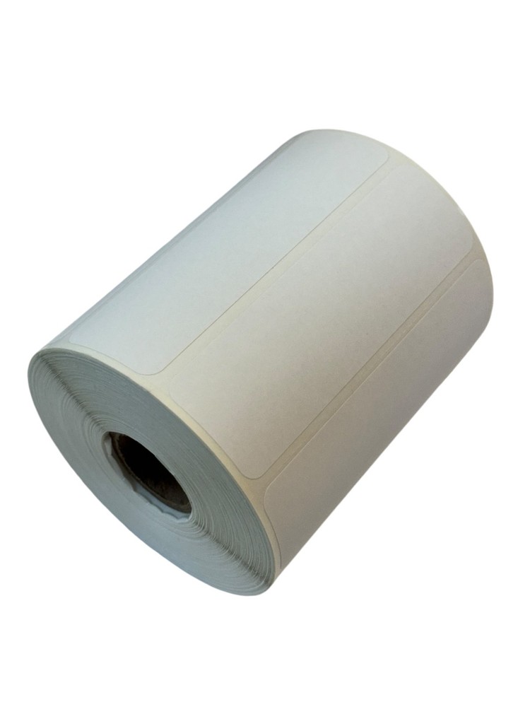 3.5″x1.25″ Direct Thermal White Barcode Labels 1″ Core (2) RLS of 1000 EA