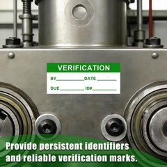 210 Pcs Verification Labels, 1.5″ x 0.625″ Self Laminating Verification Label…