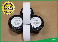 Dymo® Compatible 30320, 20 Rolls White Rectangular Address Labels