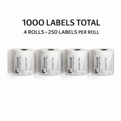 4×6 Thermal Shipping Labels 1000 Count | 4 Rolls | Zebra ZP450 Compatible