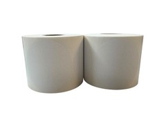 4″ Round Direct Thermal Labels White Zebra 1″ Core – (2) Rolls, 700 Labels Total