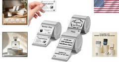 Waterproof 230 Labels/Roll 1.57” x 1.18”