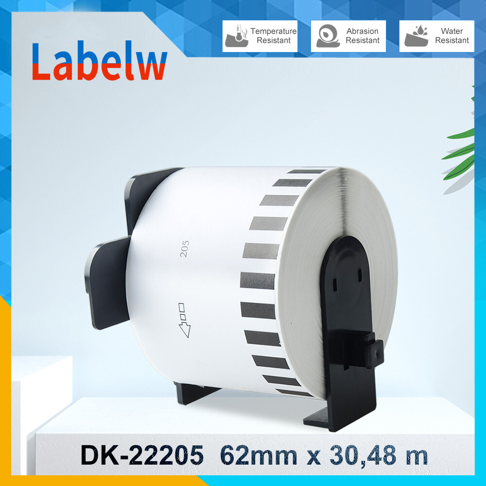 Continuous Label Roll For Brother DK-22205 DK-11241 DK-11247 for QL-570 QL-700