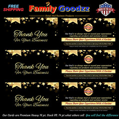 25-2000 Ebay CLASSY Thank You Seller Business Cards (Star), 4 Amazon, Etsy, bulk