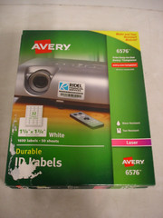 4 BOXES Avery Permanent ID Labels w/TrueBlock Technology Laser 1 1/4 x 1 3/4