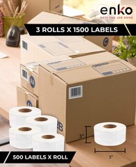 [3 Rolls, 1500 Labels] 3 x 3 inches Direct Thermal Labels, FBA Stickers, FNSK…