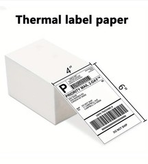 200 Count 4″ x 6″ Fanfold Direct Thermal Shipping Labels