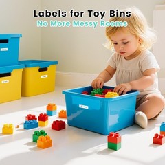 D30 Labels, 3/8″ X 1 1/2″ 12mm X 40mm 160 Labels/Roll, D30 Label Tape Compati…