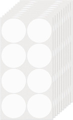 White Dot Stickers 2 Inch Circle Sticker Vinyl Color Coding round Labels Self-Ad