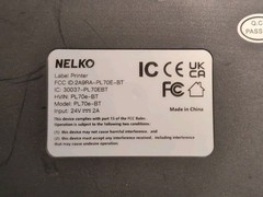 Nelko PL70e-BT with power cable