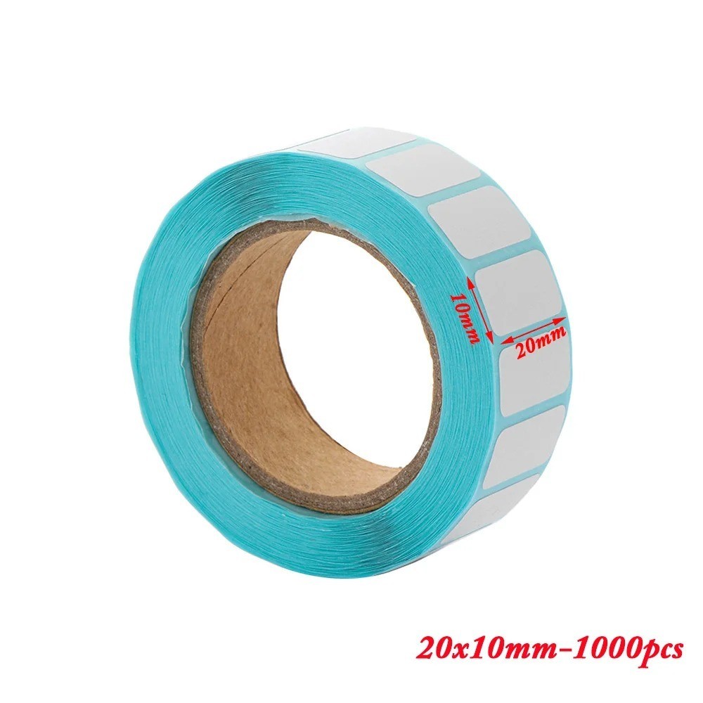 1000pcs Shipping Labels Barcode sticker Supermarket Blank Stickers White Label