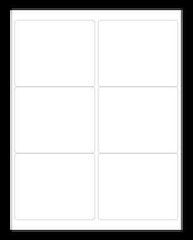 1000 x 6 UP / PER PAGE SHEET PRINTER LABELS A4 Address Self Adhesive Sticky