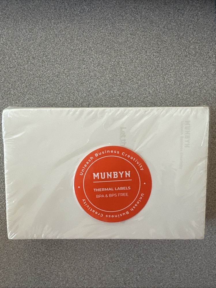 Munbyn Thermal Labels 4×6 *220 Flat fold Bpa&bps Free