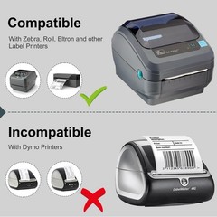 1000 PCS 4″x 6″ Direct Thermal Shipping Labels – Strong Adhesive, Perforated, 4