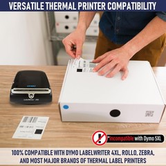Thermal Shipping Labels for Dymo 4XL 1744907 4×6, Water Resistant, 220/Roll, …