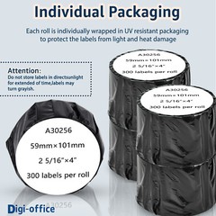 12Rolls 2-5/16″ x 4″ Large White Shipping 300 Labels 30256 For Dymo LabelWriter